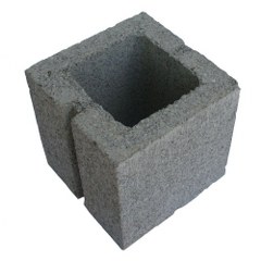 BLOCK NW 10X8X8 HALF  CORED