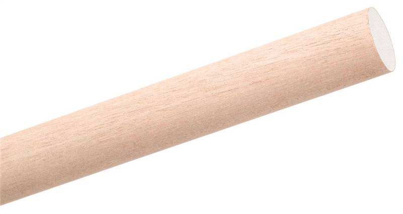 4' HARDWOOD DOWEL - 1/2 BIRCH COLOR CODE - WHITE"