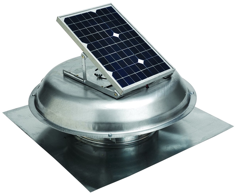 GAF SOLAR POWER VENT MILL FINSH FINISH ROOF FAN PRO 2