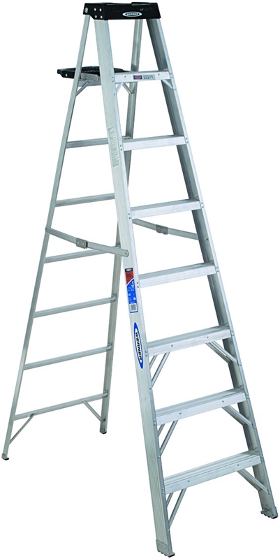 378 8' ALUM STEP LADDER 300#