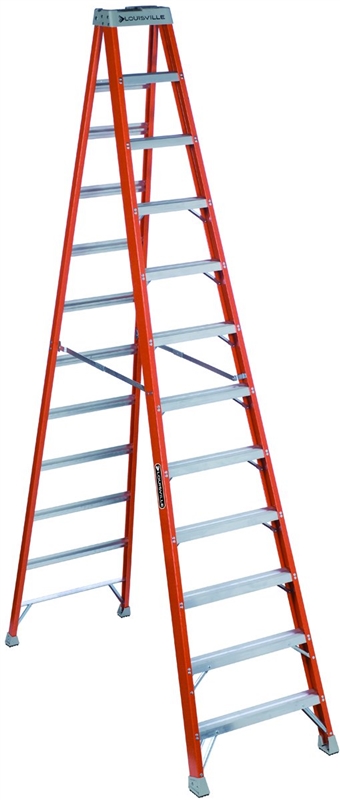 12' FG STEP LADDER 300# TYPE 1A