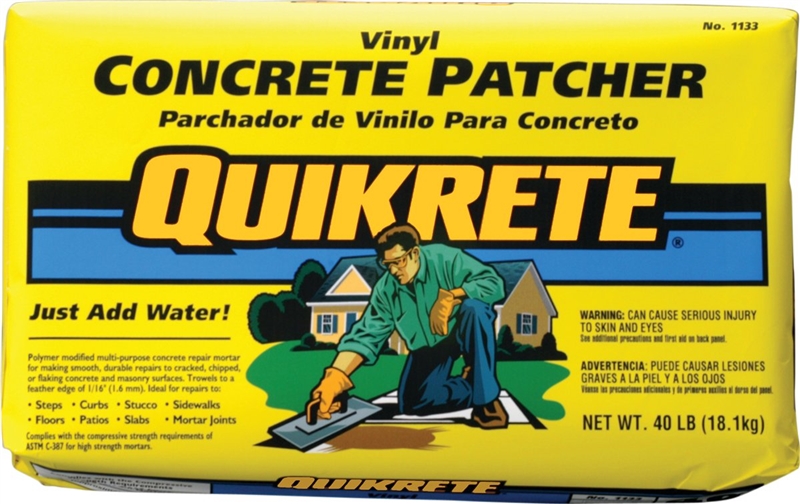 QUIKRETE 40# VINYL CONC PATCH CONCRETE PATCH 40# BAG 1133-40