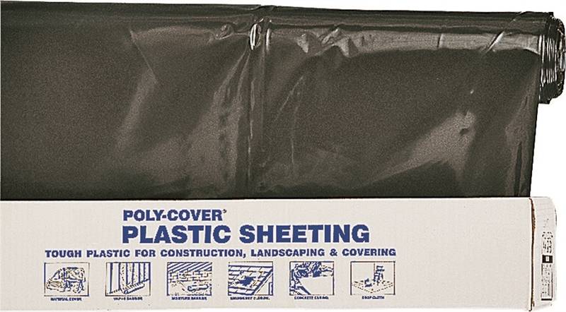 ROLL 1 X 300 -.006 BLK POLY VISQUEEN BLACK
