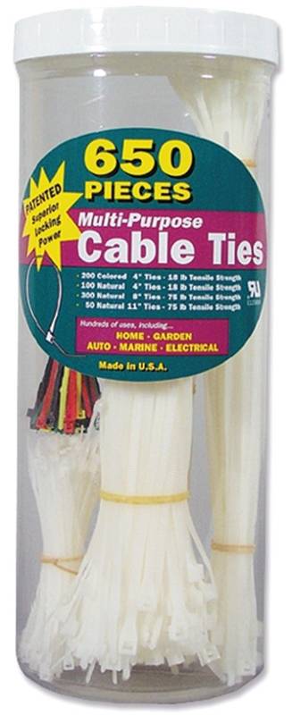 CANISTER TIE CABLE ASSRT 650PC