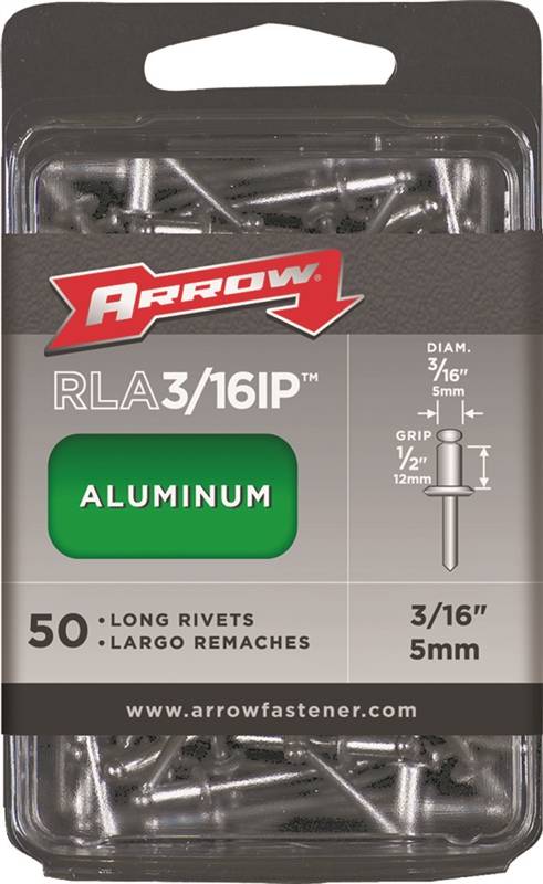 ARROW 3/16 ALUM MED RIVET BULK "