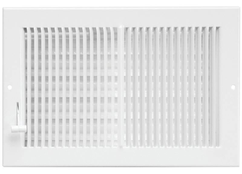REGISTER SIDEWALL 10X6IN WHT