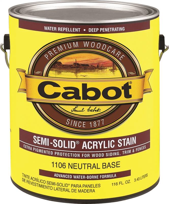 CABOT 1106 SEMI SLD NEUT BASE 100% ACRYLIC - WATER BASED