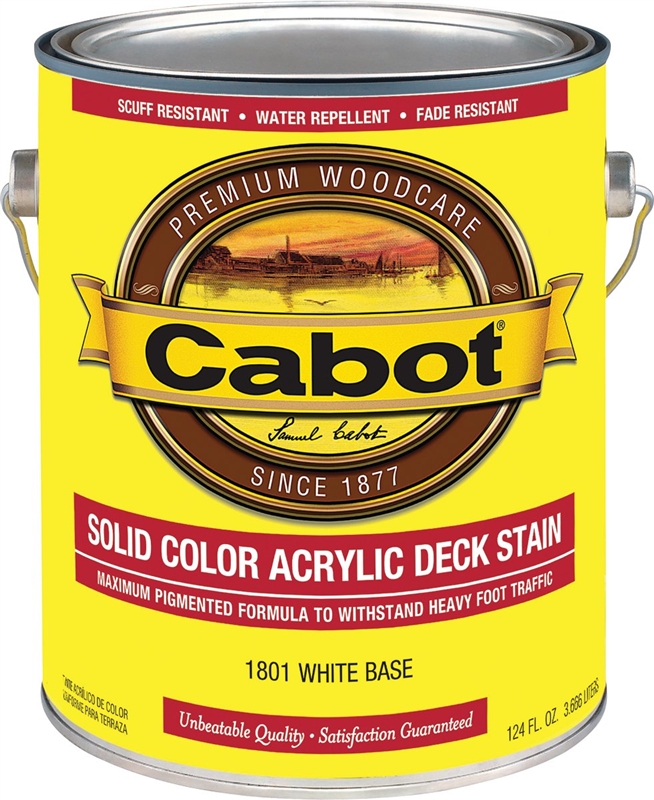 CABOT 1801 SLD DECK WHITE BASE 42190