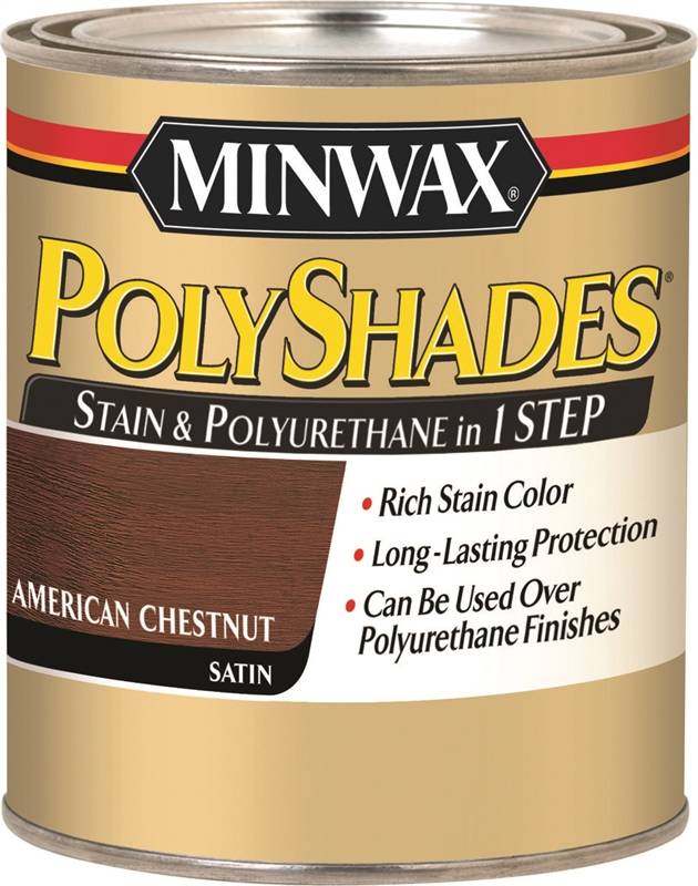MINWAX 375 POLYSH SAT AM CHESTN AMERICAN CHESTNUT