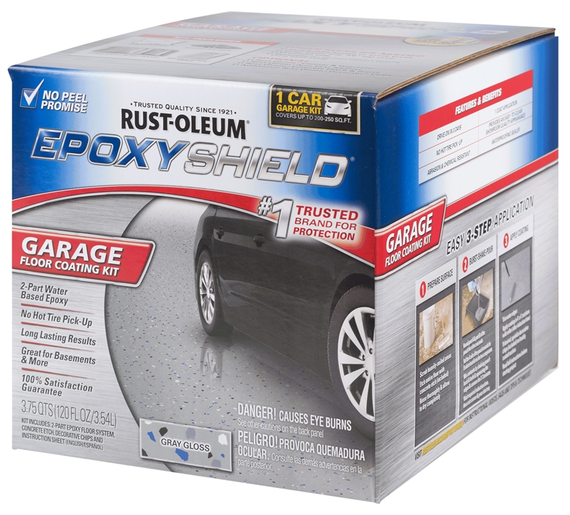 EPOXY SHIELD GARAGE GRAY      - 2GAL KIT / GLOSS WATER BASED