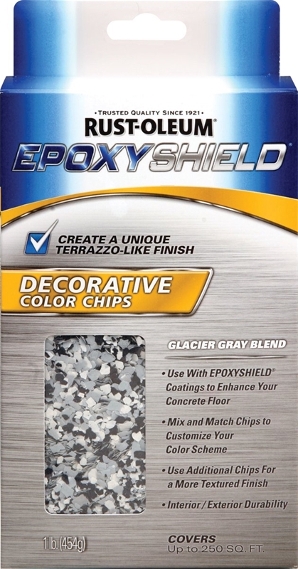 EPOXY SHIELD CHIPS BLUE/GRAY BLEND  1LB