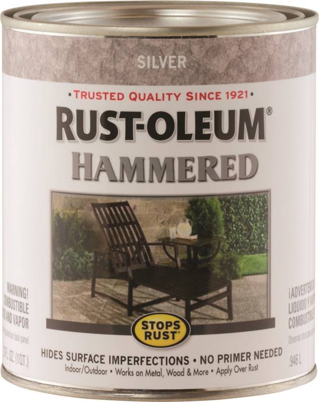 RUSTOLEUM HAMMER SILVER QT RUSTOLEUM