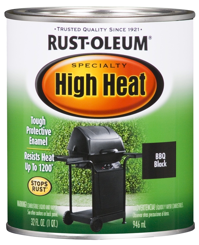 RUSTOLEUM BBQ BLACK HI-HEAT QT