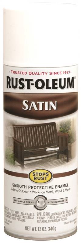 RUSTOLEUM AERO SATIN WHITE 12OZ SPRAY                    441632