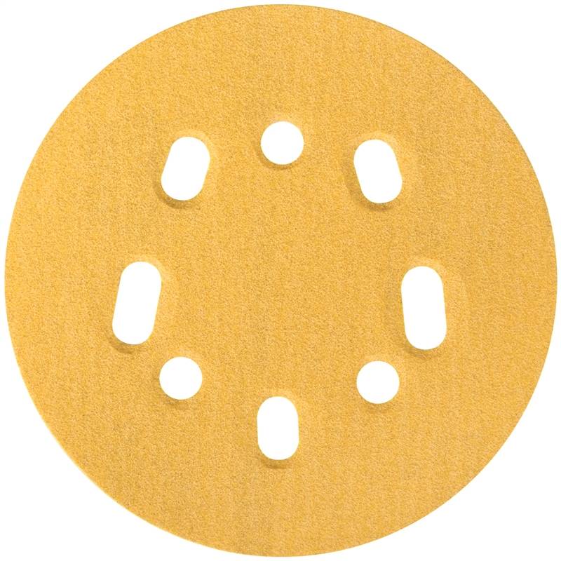 5 H&L 120G SAND DISC 25/PK NORTON 5&8 HOLE"