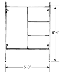 FLT64 SCAFFOLD FRAME 5'X6'4 LYNN"
