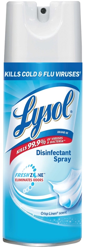 LYSOL DISINFECTANT SPRAY 12OZ CRISP LINEN #74186