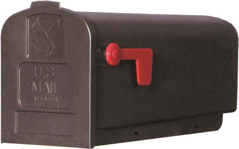 RURAL MAILBOX PX-1B BLK PLASTIC 77564