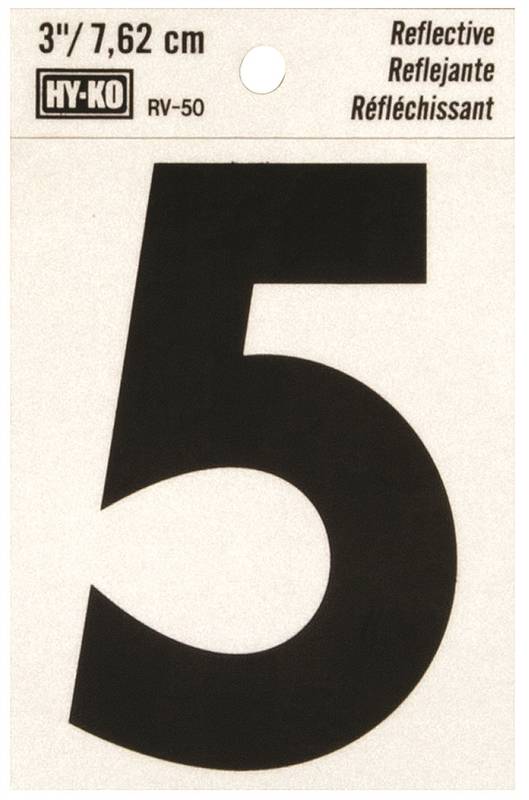 3 REFLECTIVE NUMBER 5 "