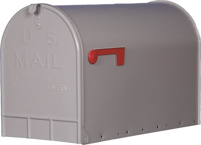 ST200000 STEEL MAILBOX SILVER