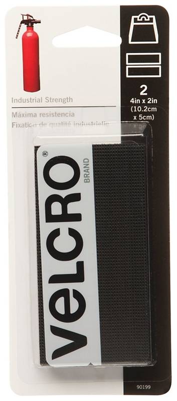 VELCRO IS 4X2" - BLACK "