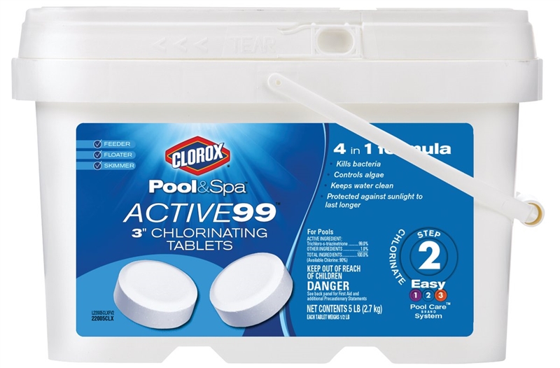 3 ACTIVE99 TABLETS 5# CHLORINE "