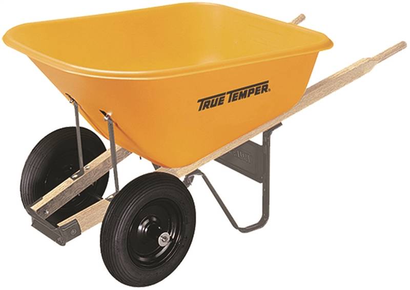 RP810 8CU-FT DUAL WHEEL WHEELBARROW YELLOW