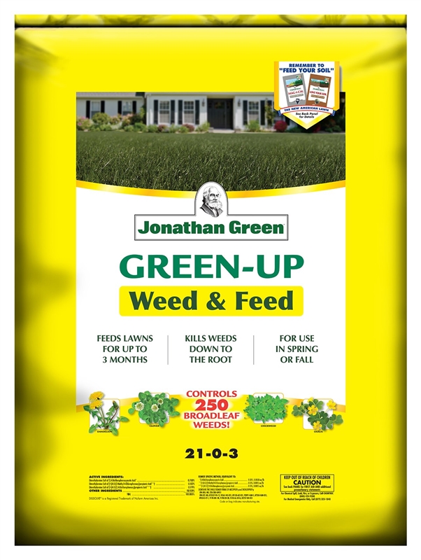 J GREEN WEED & FEED 5M APPLY LATE SPRING