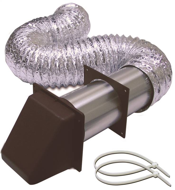 VENT KIT DRYER ALUM 4INX5FT BR