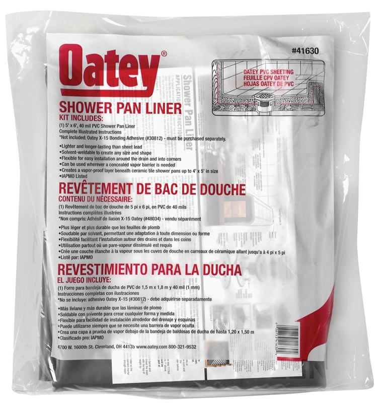 OATEY SHOWER PAN LINER KIT