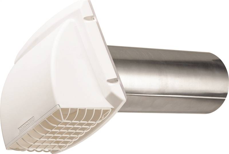 HOOD VENT DRYER PLSTC 4IN WHT