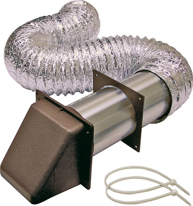 VENT KIT DRYER ALUM 4INX5FT BR