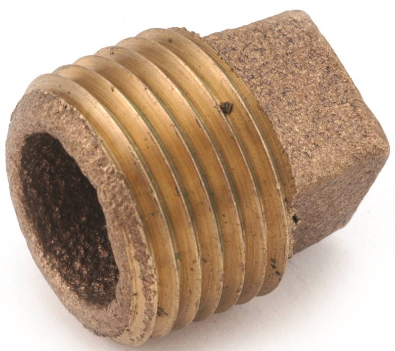 PLUG CORED BRASS 3/4 IN