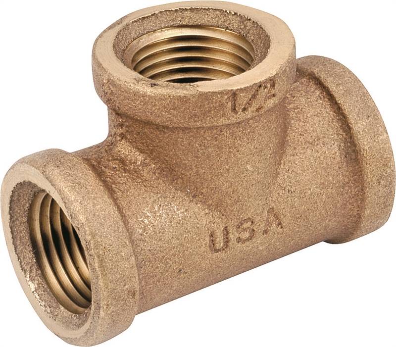 TEE BRASS 1/2FPT