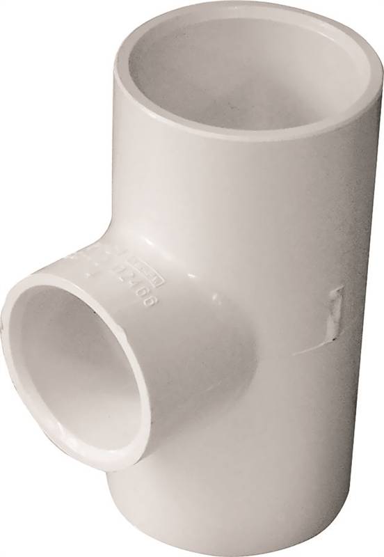 TEE PVC SLIP 1X1X3/4 IN