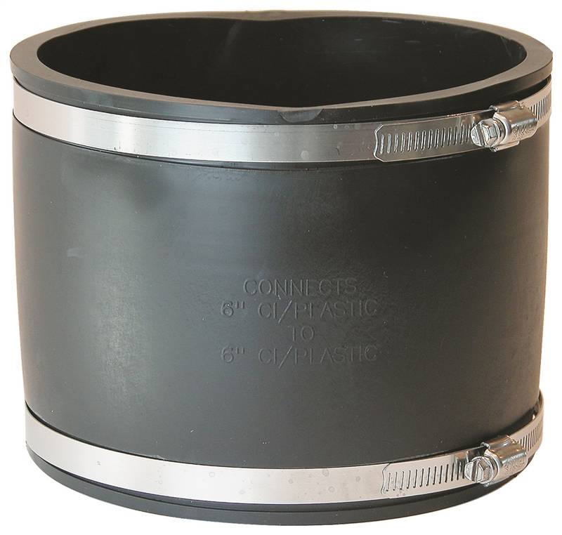 COUPLING FLEXIBLE PVC 6IN