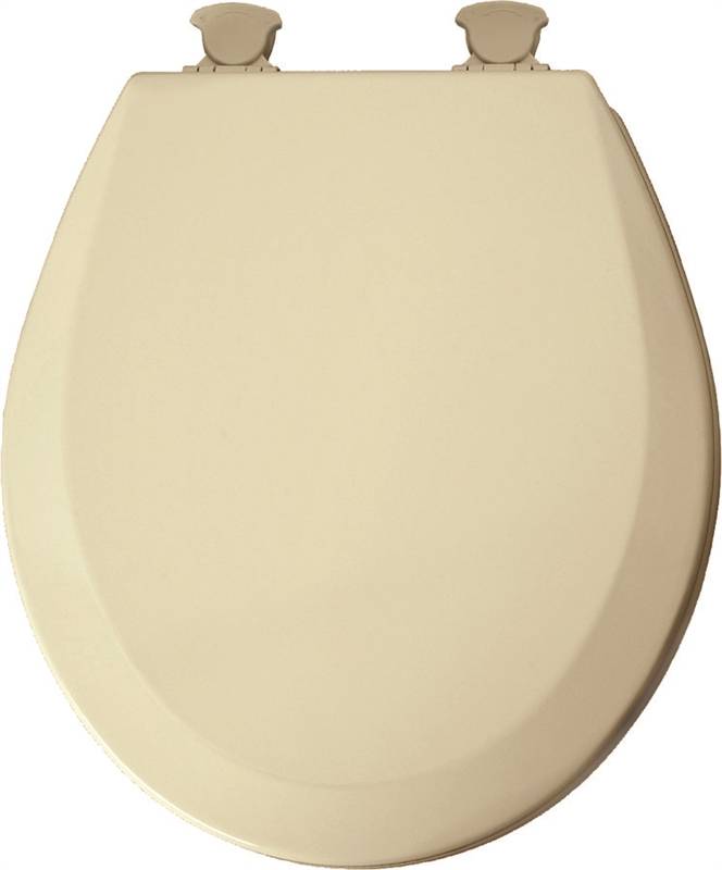 TOILET SEAT RND WOOD BONE