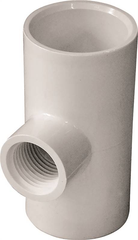 TEE PVC 1SLP X 1SLP X 1/2FIP