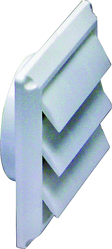 HOOD HOOD LOUVER PLST 4IN WHT
