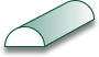 HALF ROUND -    1/2 INCH 8070