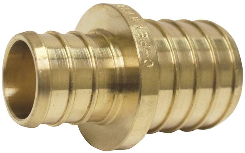 COUPLER PEX 3/4INX1IN BRASS