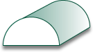 HALF ROUND -  1-1/8 INCH 8072