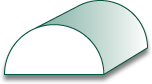 HALF ROUND -  1-3/8 INCH 8073