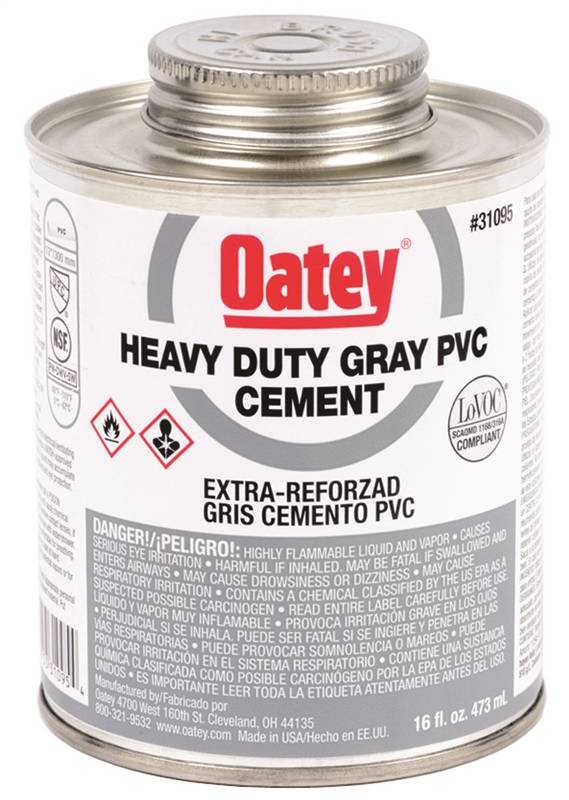 PVC CEMENT HD GRAY CMT 32OZ