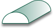 HALF ROUND -    3/4 INCH 8077