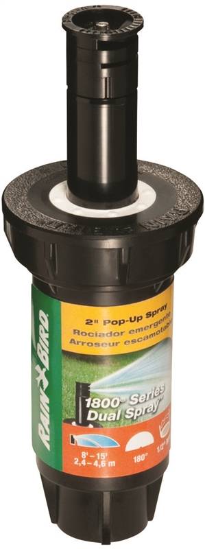2 POP-UP DUAL SPRAY SPRINKLER 1/2 CIRCLE  RAIN BIRD"