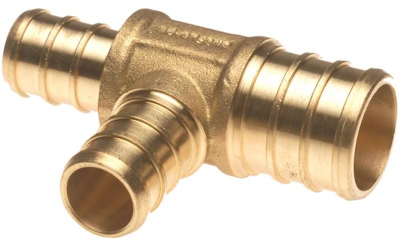 FITTING PEX TEE 3/4X1/2X1/2BRS