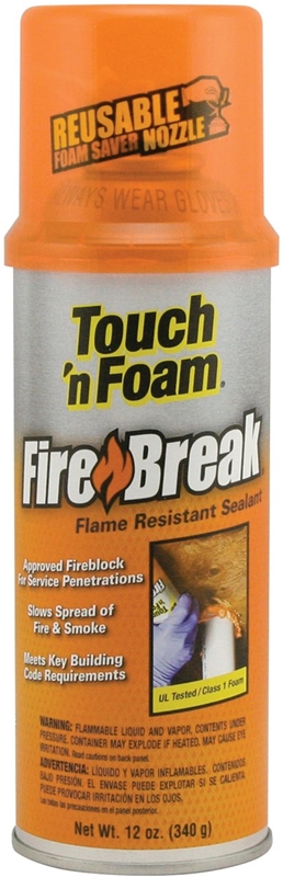 TOUCH N FOAM FIRE BREAK 12OZ  - MEETS UL 1715, LU94 &VO SPECS