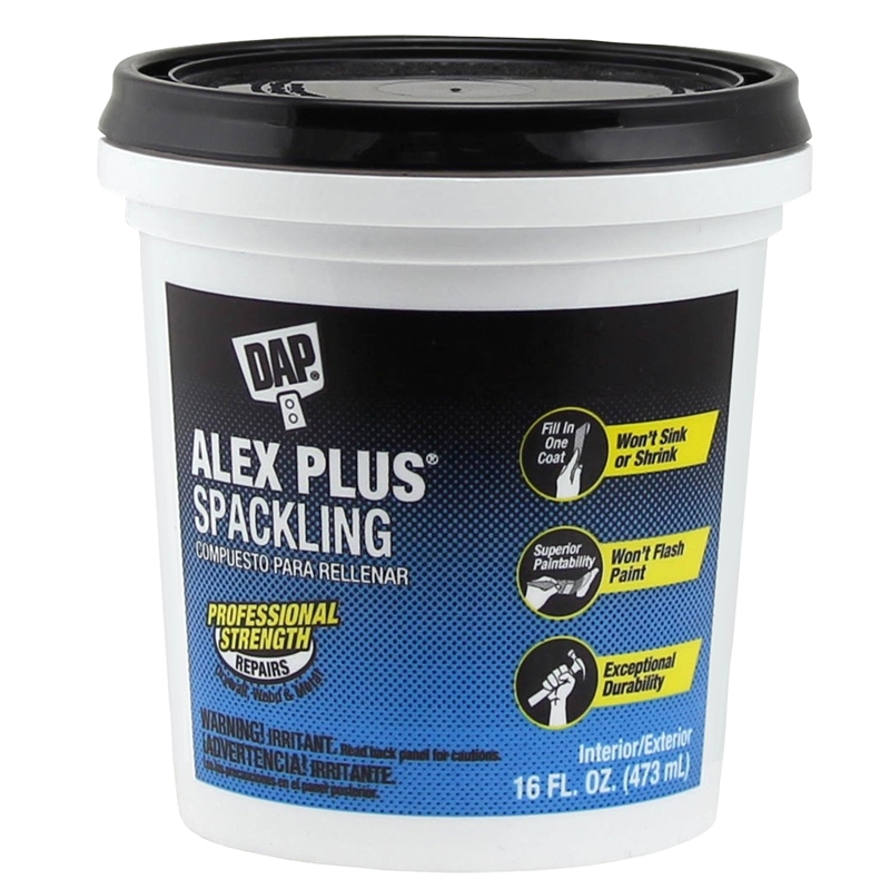 DAP ALEX PLUS SPACKLE  16OZ.