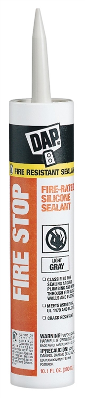 DAP 18806 FIRE STOP GRAY CAULK 10.1OZ TUBE LIMESTONE